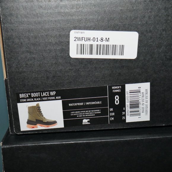 FP Movement x SOREL Brex Lace Boots Womens Size 7-12 Olive Green Statement Wear - Picture 12 of 13